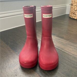 Hunter Red Kids' Rain Boots